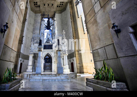 Innenraum des Columbus Leuchtturm in Santo Domingo, Dominikanische Republik Stockfoto