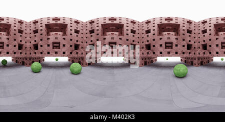 Abstrakte HDRI Umgebung Karte, sphärisches panorama Hintergrund, Lichtquelle Rendering (3d-equirectangular Rendern) Stockfoto