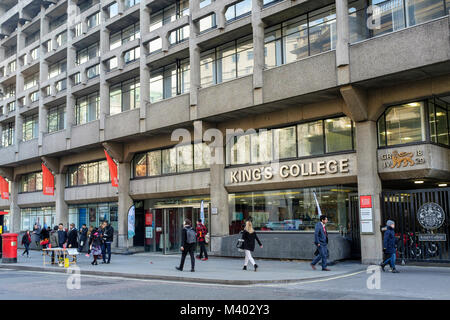 King's College London, Strand Campus Gebäude, London, UK. Stockfoto