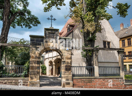 Luthers Geburtshaus (Luther Haus der Geburt) in Lutherstadt Eisleben, Sachsen-Anhalt, Deutschland Stockfoto