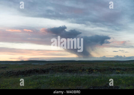 Ein offenes Feld in der Nähe von Spokane, Washington Stockfoto