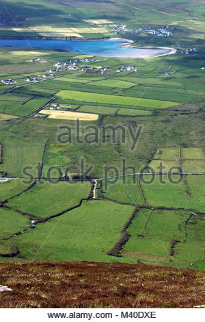 Blick auf einen Teil der West Kerry Gaeltacht auf der atlantischen Küste von Irland Stockfoto