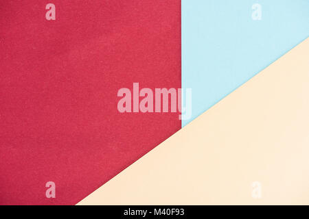 Abstrakte Pastellfarben geometrischen Hintergrund aus Papier Stockfoto