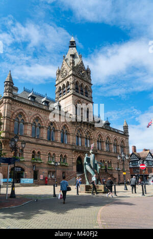 Chester City Centre, Town Hall, England, Großbritannien Stockfoto