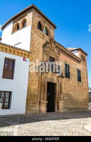 Ronda, Spanien: Fassade der Palast von Mondragon im Jahre 1300 erbaut war einst der Palast des maurischen Herrscher Abbel Mallek, oder Abomelic, Sohn des Stockfoto