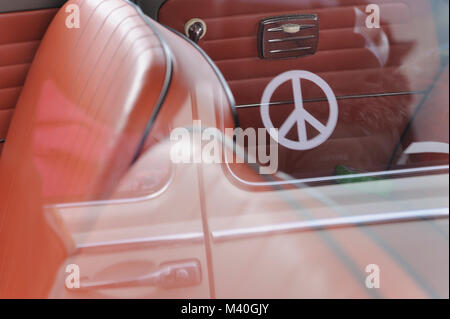 Volkswagen Käfer Rallye in Brüssel. Stockfoto