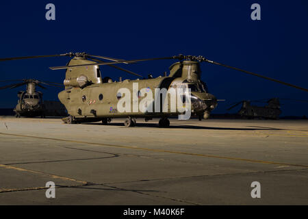 Boeing Chinook HC2 Hubschrauber von der RAF betrieben Stockfoto