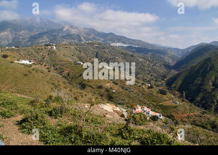 La Sierra Tejeda, Axarquia, Andalusien, Spanien Stockfoto