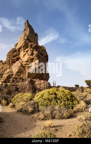 Einzigartige Felsformation im Nationalpark Teide, Teneriffa, Spanien, Europa Stockfoto