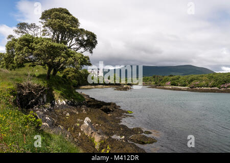 Puxley Mansion, ein Hotel auf dem Dunboy Anwesen in der Nähe von Castletownbere auf der Beara-Halbinsel. Südirland. Stockfoto