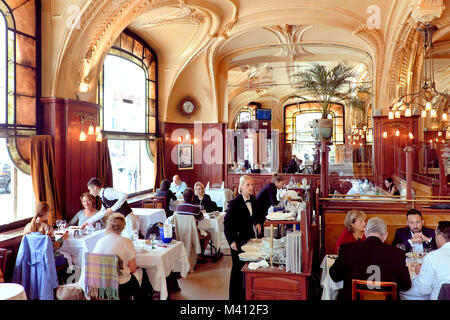 Jugendstil Brasserie L'Excelsior Restaurant, Nancy, Meurthe-et-Moselle, Lorraine, Frankreich Stockfoto