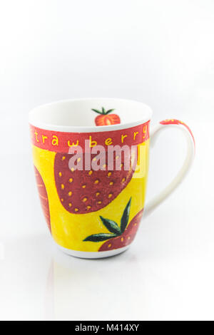 Kaffeebecher isoliert auf weißem Stockfoto
