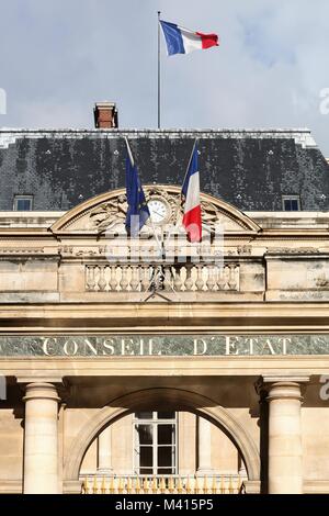 Der Rat der Staat namens Conseil d'Etat in französischer Sprache ist ein Verwaltungsgericht der französischen Regierung in Paris, Frankreich Stockfoto