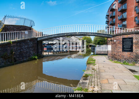 Chester canal Port, 18. Jahrhundert, Transport, Telford, Stadtzentrum Chester, England, Stockfoto