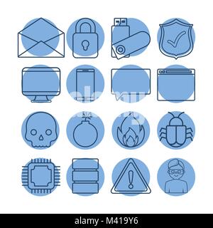 Cyber Security Design Stock Vektor
