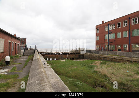 Herr Linie Gebäude, Dock Büros, Hull Fischwirtschaft, Saint Andrew's Dock, Hull, UK, Hull Docks Stockfoto