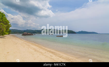 Anse Boileau Sandstrand auf Mahe Seychellen. Stockfoto