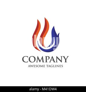 Beste logo für Öl, Gas und Energie Stock Vektor