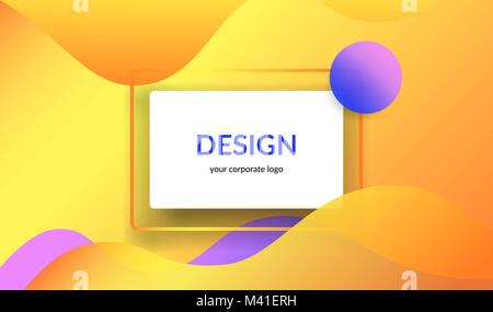 Helles Design für geschäftliche und persönliche Website abnners und Präsentationsfolien. Stock Vektor