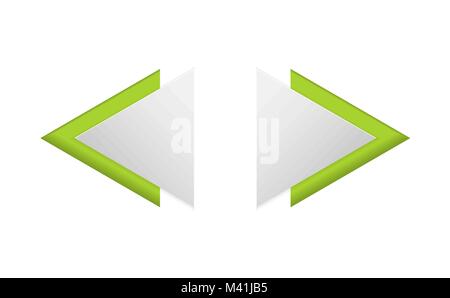 Abstrakte Dreieck Pfeile gesetzt Stock Vektor