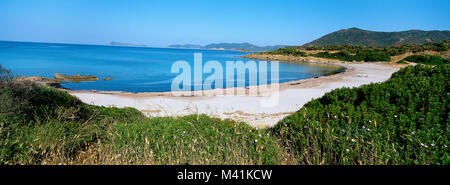 Italien, Sardinien, Cagliari Provinz Costa del Sud, Strand von Chia Stockfoto