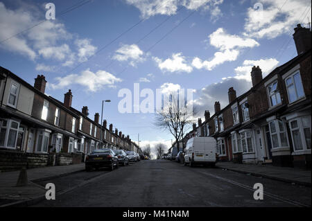 Vorteile Straße. Abgebildet ist James Turner Straße in der Winston grünen Gegend von Birmingham. Es war für einen Dokumentarfilm auf Kanal 4 TV gefilmt. Stockfoto