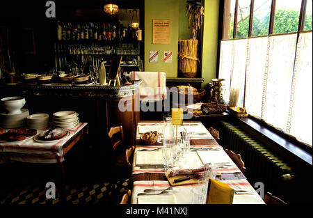 Frankreich, Val d'Oise, Französisch Vexin natural Regional Park, Auvers sur Oise, Auberge Ravoux Inn, wo der Maler Van Gogh in seinen letzten Tagen lebte, Restaurant Stockfoto