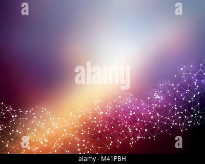 Verbindung geometrische abstrakte Farbe Hintergrund Stock Vektor