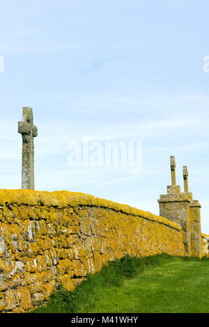 Ardmichael Friedhof und Beerdigung, Isle of South Uist, Äußere Hebriden, Schottland, Großbritannien Stockfoto