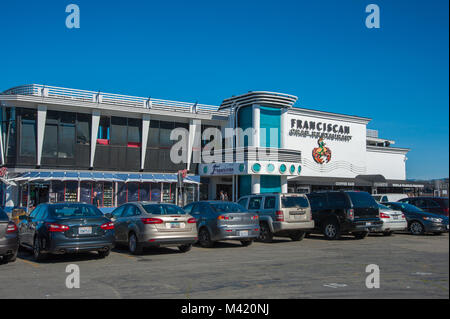 San Francisco, CA - Februar 03: San Francisco Fisherman's Wharf District Stockfoto