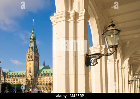 Das Rathaus, das Rathaus in Hamburg, Deutschland Stockfoto