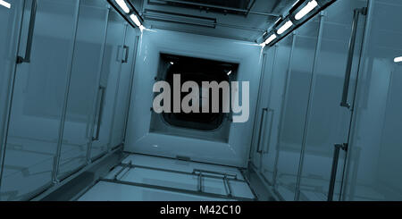 Extrem detaillierte und realistische High Resolution 3D-Bild aus dem Inneren der Internationalen Raumstation ISS. Elemente dieses Bild wurden liefern Stockfoto