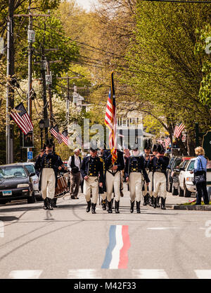 Britische Raid auf Essex 1814 Bicentennial Gedenktag Essex, Connecticut, USA Stockfoto