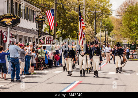 Britische Raid auf Essex 1814 Bicentennial Gedenktag Essex, Connecticut, USA Stockfoto