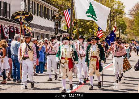 Britische Raid auf Essex 1814 Bicentennial Gedenktag Essex, Connecticut, USA Stockfoto