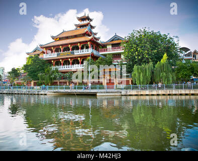 Chua Phap Hoa Tempel von Thich Thanh Dao oder Tempel der Lotus in Ho Chi Minh, Vientnam. Stockfoto