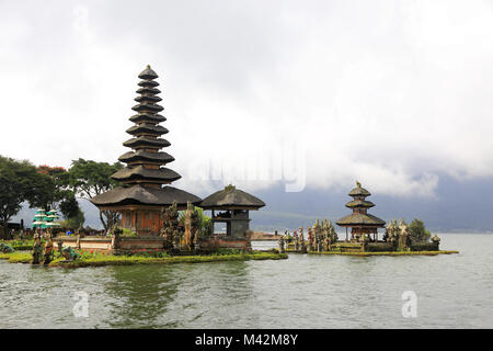 Pura Ulun Danu Bratan Tempel am Lake Bratan. Bali Indonesien Stockfoto