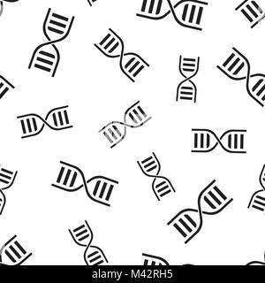 Dna nahtlose Muster Hintergrund. Business Flat Vector Illustration. Tiermedizin Molekül das Symbol Muster. Stock Vektor