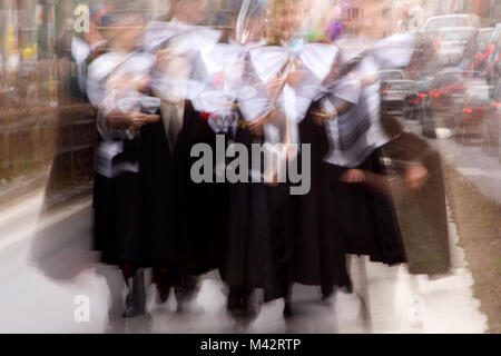 Borgosesia, Vercelli, Piemont, Italien. Traditionelle Mercu Scurot Stockfoto