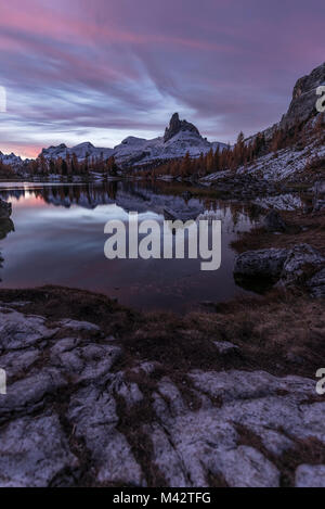 Croda da Lago, Cortina d'Ampezzo, Belluno, Venetien, Italien. Croda da Lago Stockfoto