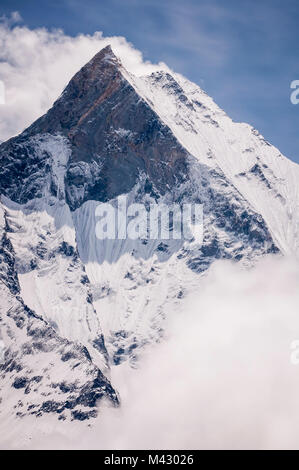 Matschaputschare Berg von Annapurna Basislager, Annapurna region, Nepal, Asien gesehen Stockfoto