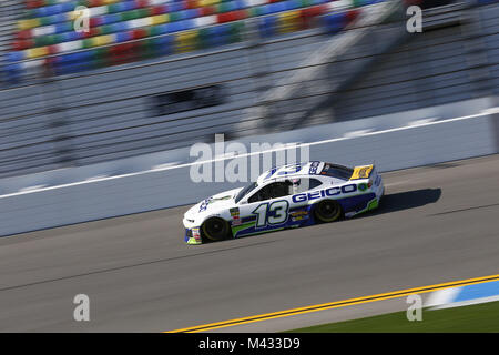 Daytona Beach, Florida, USA. 11 Feb, 2018. Februar 10, 2018 - Daytona Beach, Florida, USA: Ty Dillon (13) nimmt zu dem Titel für die Daytona 500 Daytona International Speedway in Daytona Beach, Florida zu üben. Credit: Justin R. Noe Asp Inc/ASP/ZUMA Draht/Alamy leben Nachrichten Stockfoto