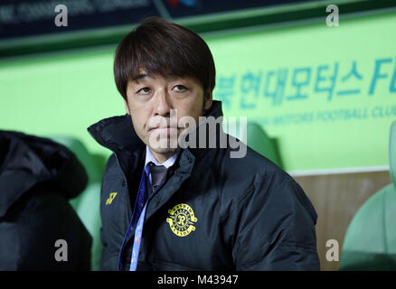 Jeonju, Südkorea. 13 Feb, 2018. Takahiro Shimotaira (Reysol) Fußball: AFC Champions League Gruppe E Übereinstimmung zwischen Jeonbuk Hyundai Motors 3-2 Kashiwa Reysol in Jeonju WM-Stadion in Jeonju, Südkorea. Quelle: LBA/Alamy leben Nachrichten Stockfoto