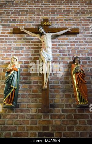 Februar 7, 2018 - Posen, Großpolen, Polen - Februar 7, 2018 - Poznan, Polen - das Kruzifix in der Kathedrale. !!! Veröffentlichung IM NEGATIVEN KONTEXT IST VERBOTEN (Credit Bild: © dawid Tatarkiewicz über ZUMA Draht) Stockfoto