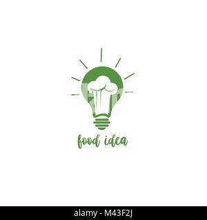 Green food Idee Vector Illustration. Stock Vektor