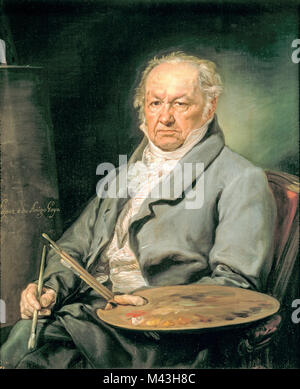 Portrait von Goya von Vicente López Portaña, C. 1826 Stockfoto