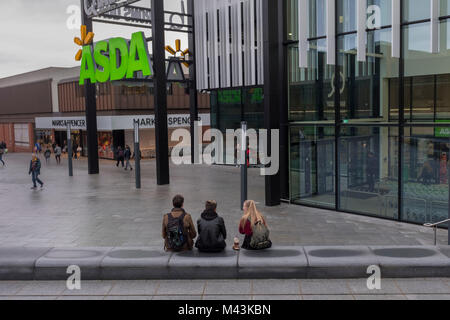 Die Asda Stores im Barons Kai Entwicklung in Northwich, Cheshire, England, UK. Foto: Brian Hickey/Alamy Stockfoto