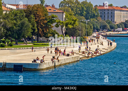 ZADAR, KROATIEN - 24. AUGUST 2012: Zadar meer Organe Stockfoto