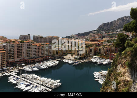 Monaco Fontvielle, Port de Fontvielle, der neue Hafen Stockfoto