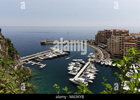 Monaco Fontvielle, Port de Fontvielle, der neue Hafen Stockfoto